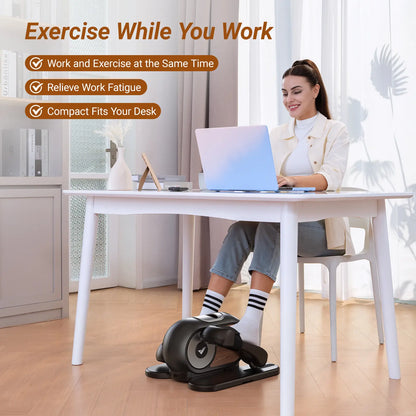 MERACH Under Desk Elliptical, Leg Exerciser While Sitting for Seniors
