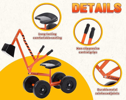 Kids Excavator Ride On Beach Toys